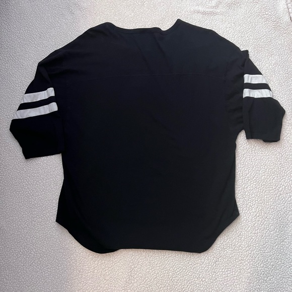 Victoria’s Secret Pink Black Sequined 3/4 Length Top - Picture 4 of 11